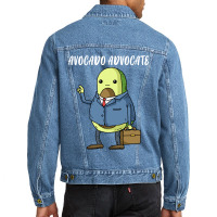 Avocado Advocate Funny Lawyer Gift Men Denim Jacket | Artistshot