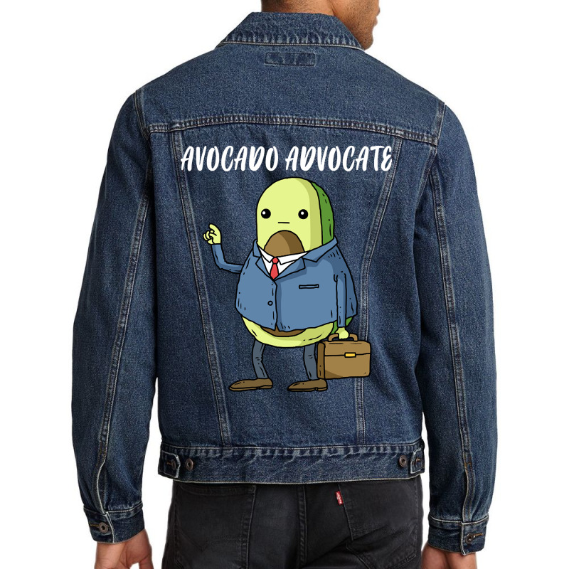 Avocado Advocate Funny Lawyer Gift Men Denim Jacket | Artistshot