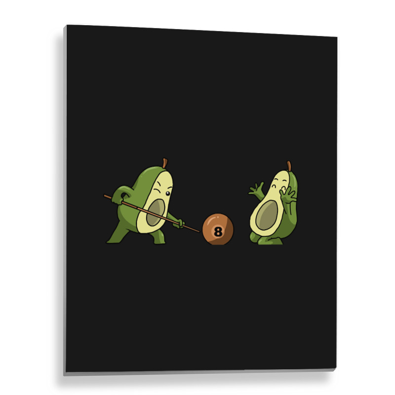 Avocado Billiard Funny Billiards Gift Metal Print Vertical | Artistshot