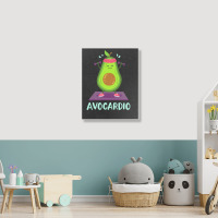 Avocado Cardio Workout Kawaii Portrait Canvas Print | Artistshot