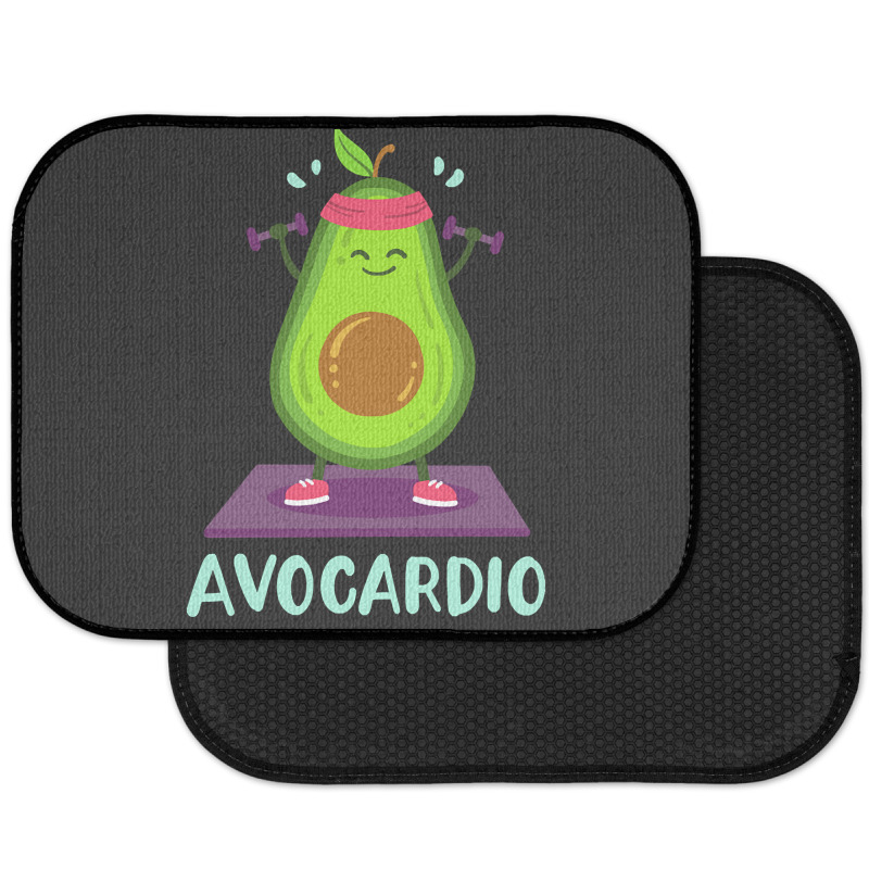 Avocado Cardio Workout Kawaii Rear Car Mat | Artistshot