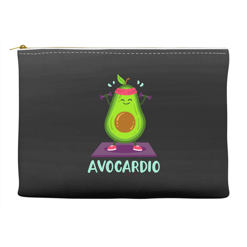 Avocado Cardio Workout Kawaii Accessory Pouches | Artistshot