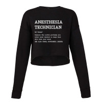 Anesthesia Technician - Definition Design Cropped Sweater | Artistshot