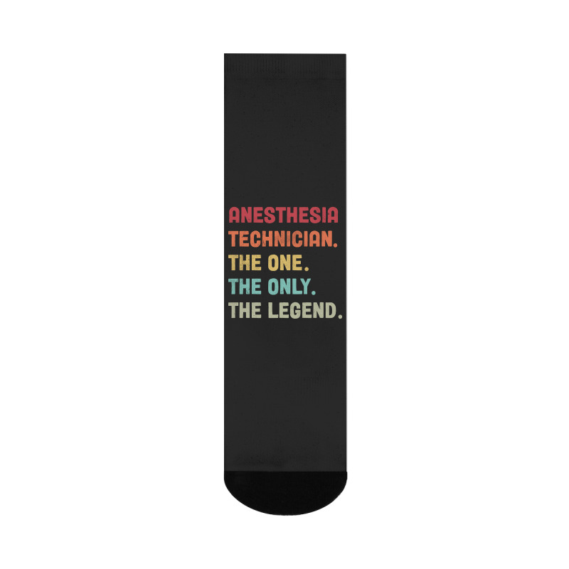 Anesthesia Technician - The One The Legend Design Crew Socks | Artistshot