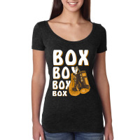 Boxing Gloves Box Women's Triblend Scoop T-shirt | Artistshot