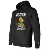 Biking Dinosaur Missouri Champion Hoodie | Artistshot