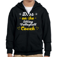 Dibs On The Sitting Volleyball Coach Sayings Funny Quotes T Shirt Youth Zipper Hoodie | Artistshot