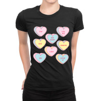 Hot Trend Anti Valentines Day Sassy Heart Candy Single Joke Ladies Fitted T-shirt | Artistshot