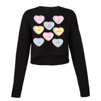 Hot Trend Anti Valentines Day Sassy Heart Candy Single Joke Cropped Sweater | Artistshot