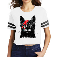 Black Cat Rebel Scorecard Crop Tee | Artistshot