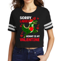 Hot Trend Boys Valentine Day Outfit Sorry Ladies Mommy Is My Valentine Scorecard Crop Tee | Artistshot