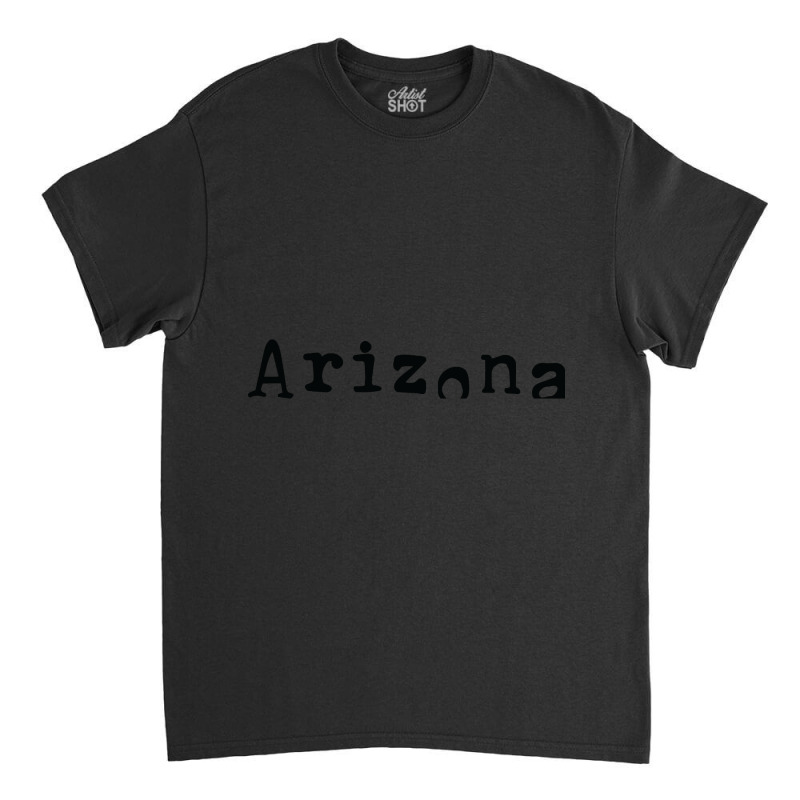 Arizona Black Typewriter Classic T-shirt by Binzdodi | Artistshot