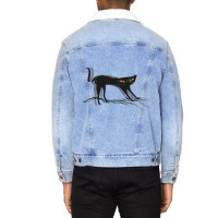 Cat Lightning 3d  Halloween Cat Meme Unisex Sherpa-lined Denim Jacket | Artistshot