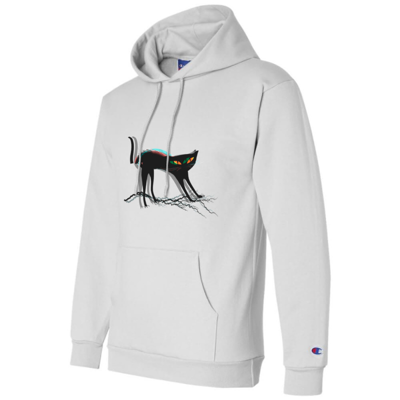 Cat Lightning 3d  Halloween Cat Meme Champion Hoodie by PENNYMALONE | Artistshot