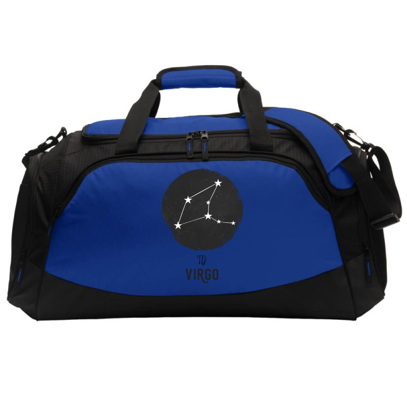 Minimal Virgo Zodiac Sign Active Duffel | Artistshot