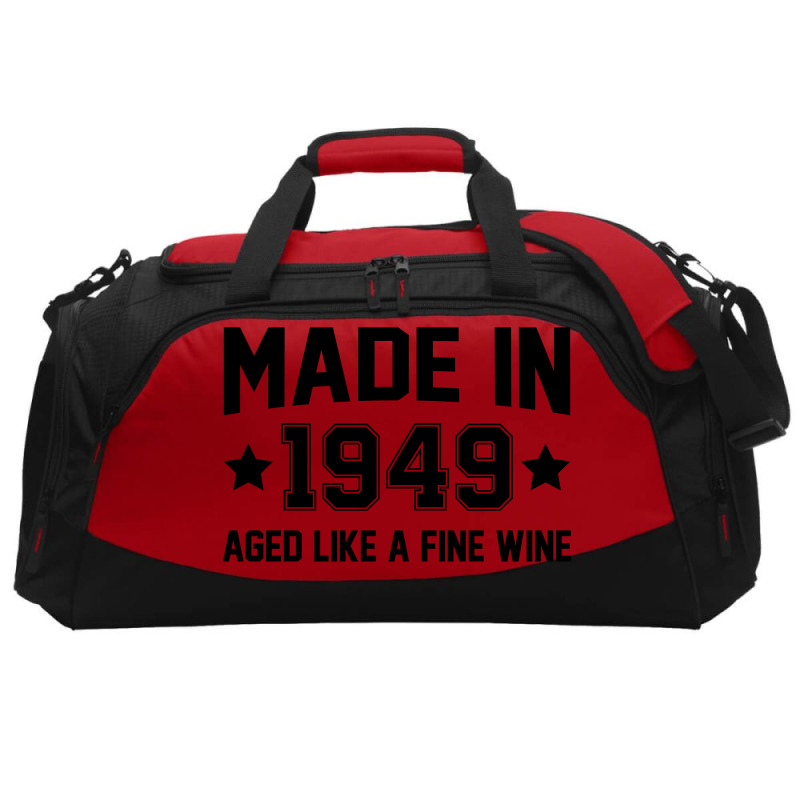 Made In 1949 Aged Like A Fine Wine Active Duffel | Artistshot