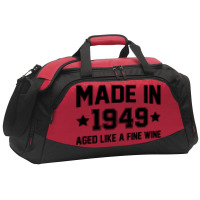 Made In 1949 Aged Like A Fine Wine Active Duffel | Artistshot