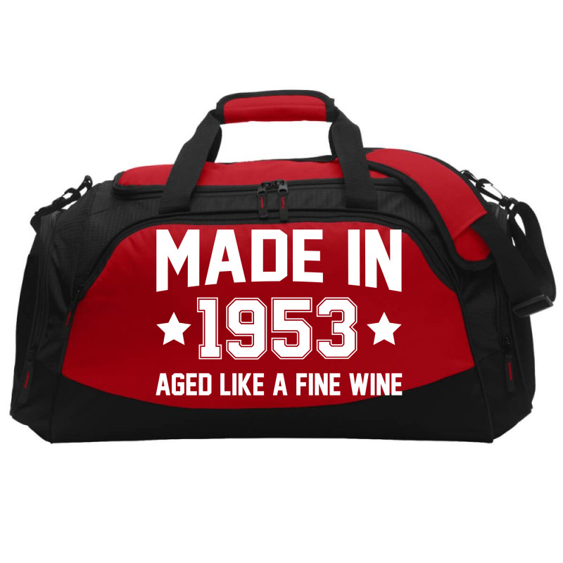 Made In 1953 Aged Like A Fine Wine Active Duffel | Artistshot