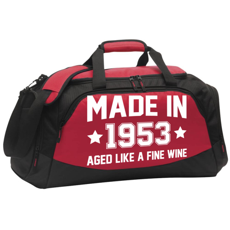 Made In 1953 Aged Like A Fine Wine Active Duffel | Artistshot