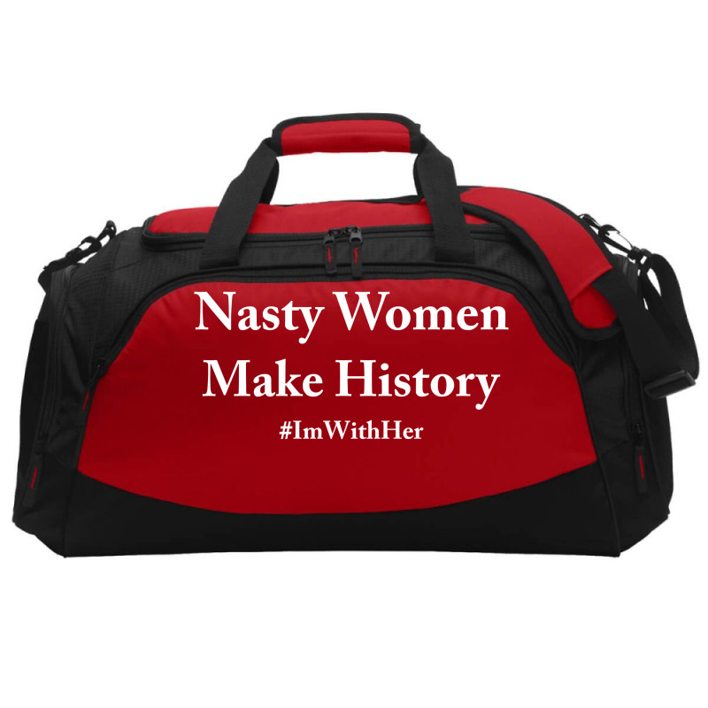 Nasty Woman Make History Active Duffel | Artistshot