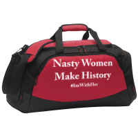 Nasty Woman Make History Active Duffel | Artistshot