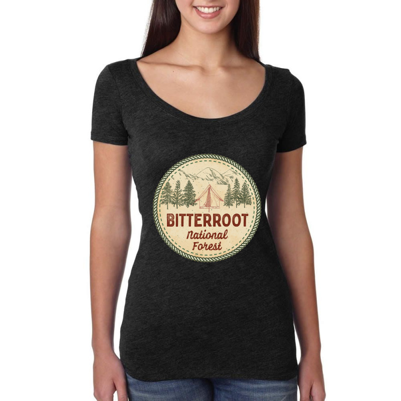 Bitterroot National Forest-ftdgm Women's Triblend Scoop T-shirt by nuanceteams169 | Artistshot