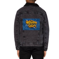 Internal Calm Graffiti Unisex Sherpa-lined Denim Jacket | Artistshot