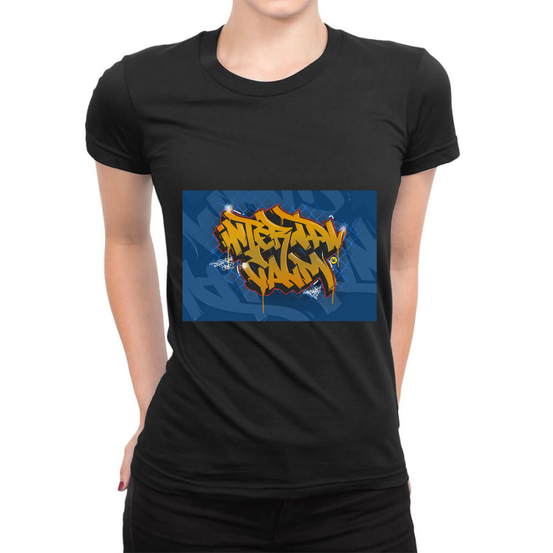 Internal Calm Graffiti Ladies Fitted T-Shirt by geishascessation326 | Artistshot