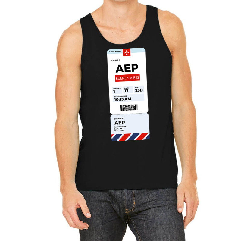 Buenos Aires Boarding Pass Tank Top | Artistshot