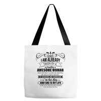 Sorry I Am Already Taken By A Freaking Awesome Woman Gifts  Copy Tote Bags | Artistshot