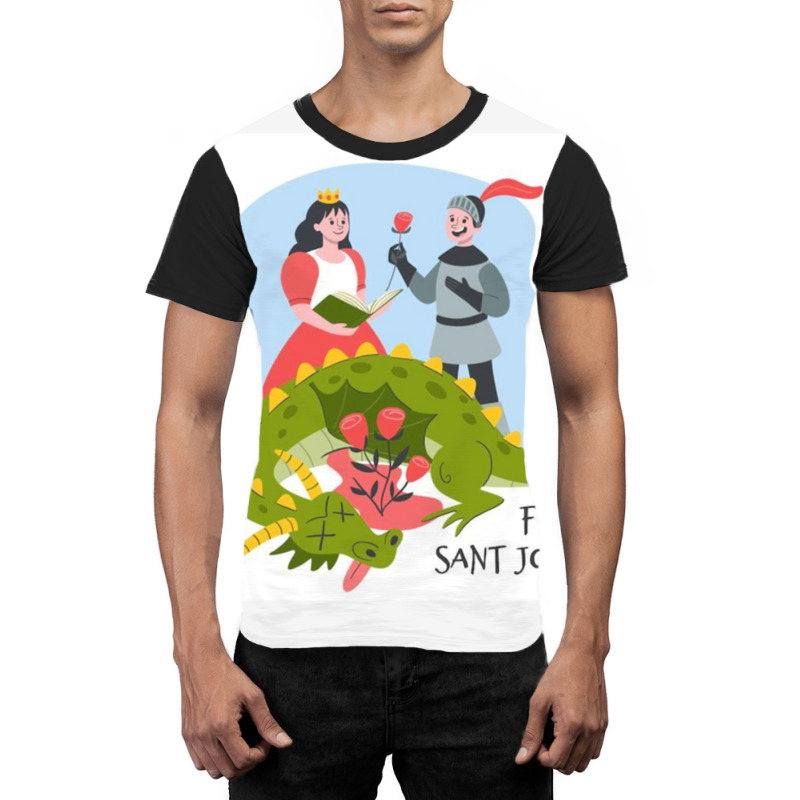 Felic Sant Jordi Graphic T-shirt by RONALDPOYNTER | Artistshot