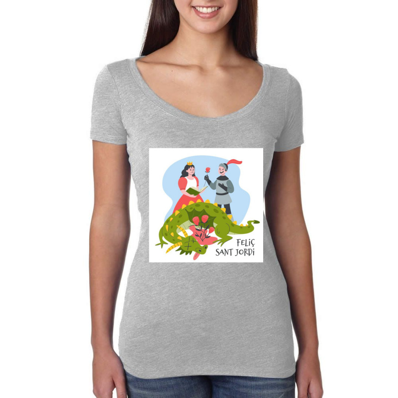 Felic Sant Jordi Women's Triblend Scoop T-shirt by RONALDPOYNTER | Artistshot