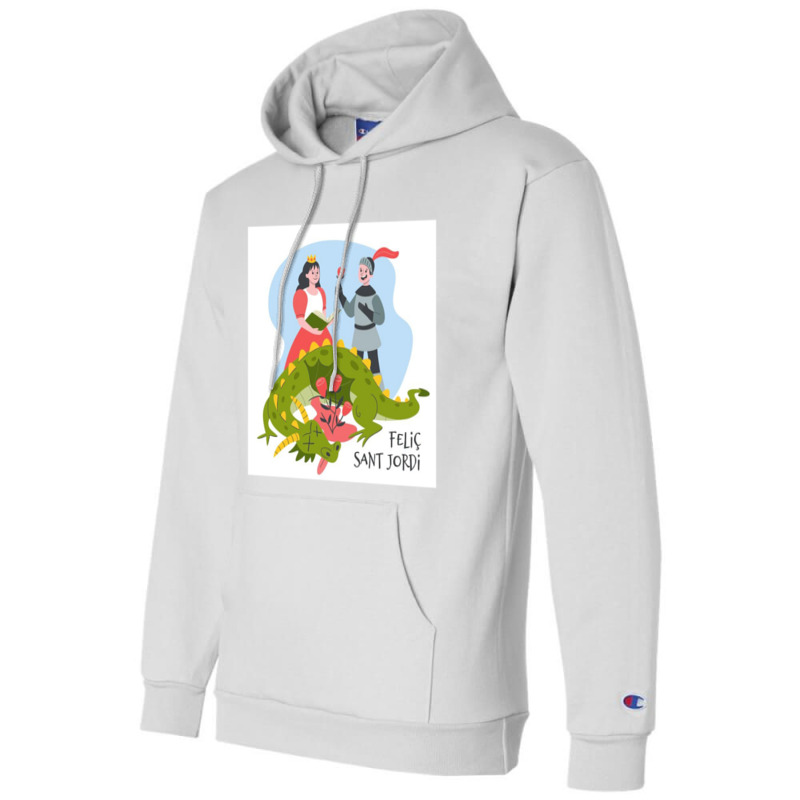 Felic Sant Jordi Champion Hoodie by RONALDPOYNTER | Artistshot