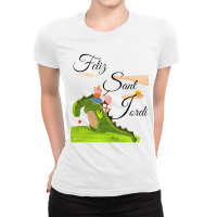 Sant Jordi Ladies Fitted T-shirt | Artistshot