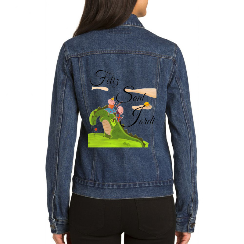 Sant Jordi Ladies Denim Jacket by RONALDPOYNTER | Artistshot