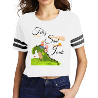 Sant Jordi Scorecard Crop Tee | Artistshot