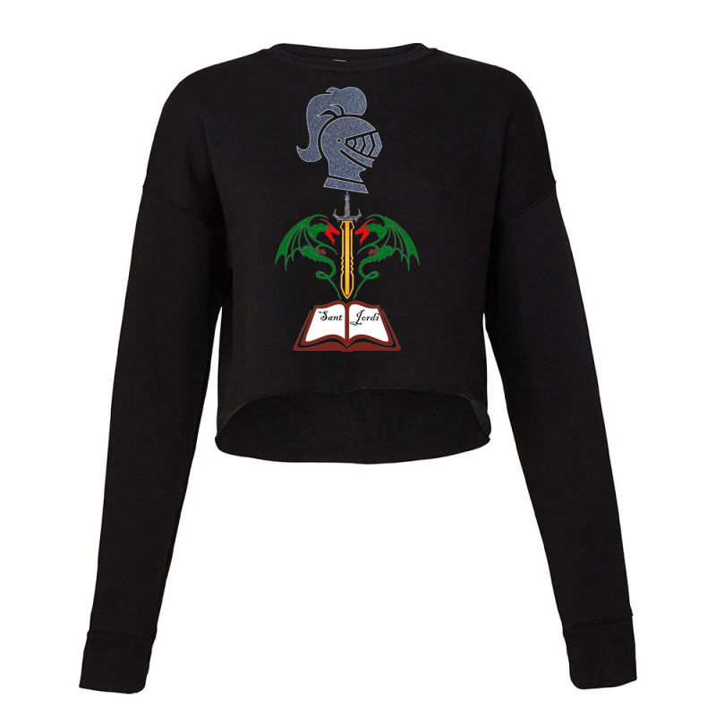 Sant Jordi Cropped Sweater by RONALDPOYNTER | Artistshot