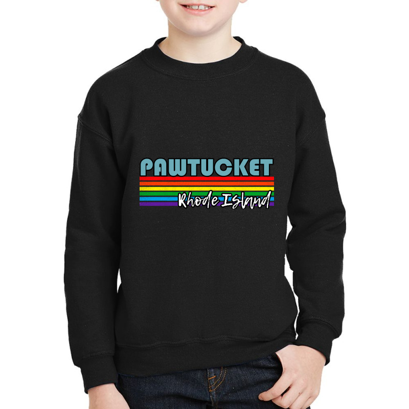 Pawtucket Rhode Island Pride Shirt Pawtucket Lgbt Gift Lgbtq Supporter Youth Sweatshirt by saddestrent378 | Artistshot