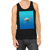 Axolot Smiling Swimming In Caribbean Blue Water Tank Top | Artistshot