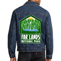 Far Lands National Park Men Denim Jacket | Artistshot