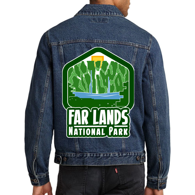 Far Lands National Park Men Denim Jacket by joanmouse000 | Artistshot