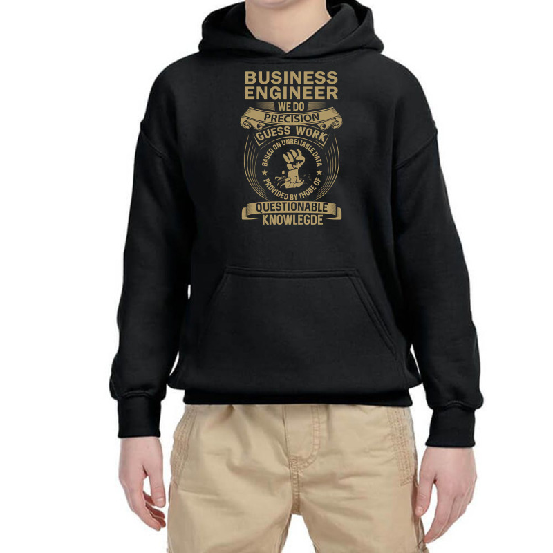 Business Engineer - We Do Precision Youth Hoodie | Artistshot