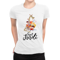 Sant Jordi Ladies Fitted T-shirt | Artistshot