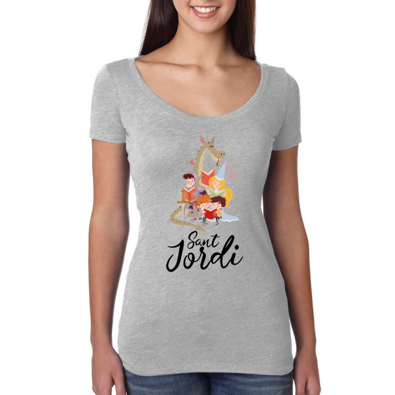 Sant Jordi Women's Triblend Scoop T-shirt by RONALDPOYNTER | Artistshot