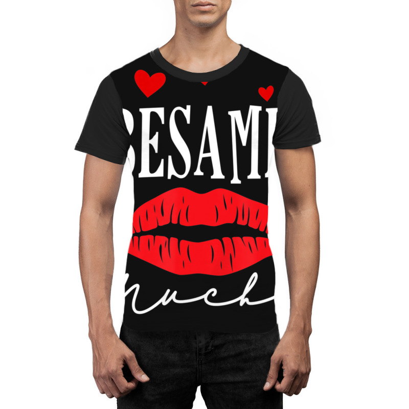 Limited Edition Besame Mucho-dia De San Valentin -valentine Day Graphic T-shirt by Berrios Crisp | Artistshot