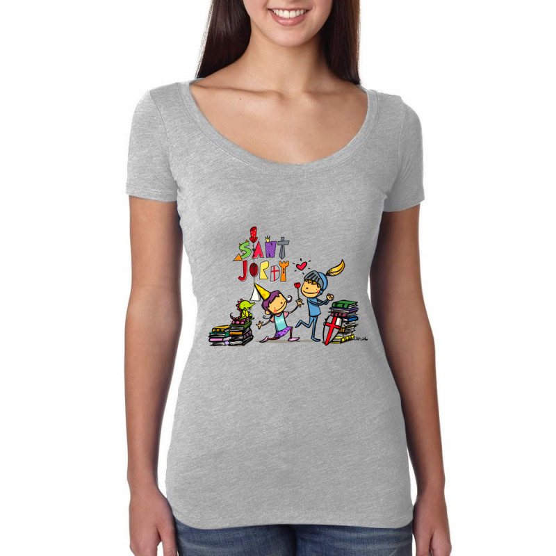 Sant Jordi   (5) Women's Triblend Scoop T-shirt by RONALDPOYNTER | Artistshot