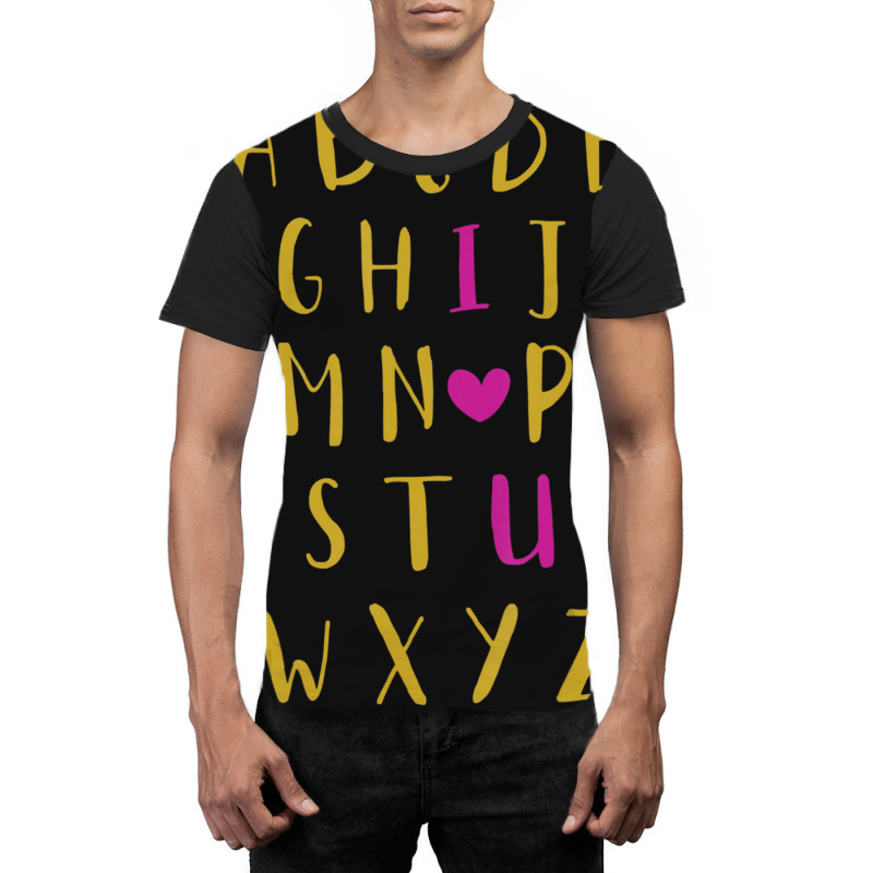 Hot Trend Love Alphabet Letters You Hearts Day Valentines Day Graphic T-shirt by Karyn Love | Artistshot