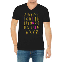 Hot Trend Love Alphabet Letters You Hearts Day Valentines Day V-neck Tee | Artistshot