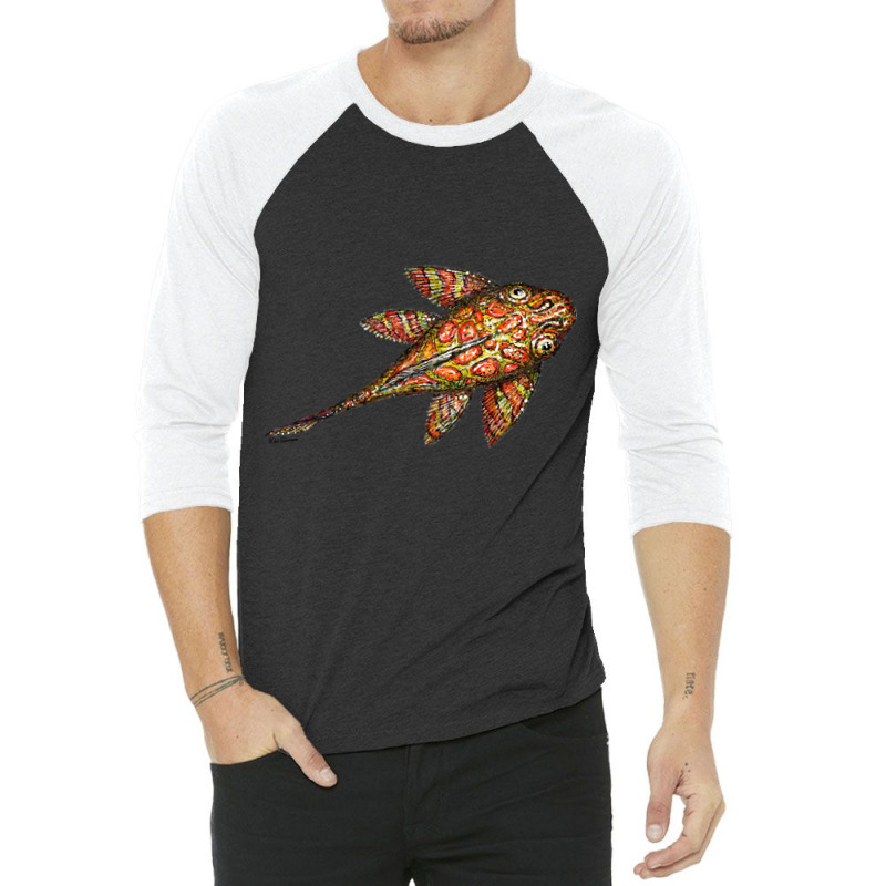 Trending Christmas Pleco Fish 3/4 Sleeve Shirt by Inmamlil638 | Artistshot