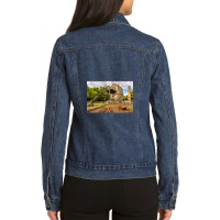 Minera Mine Coedpoeth Wales Ladies Denim Jacket | Artistshot